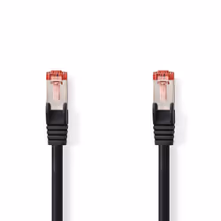 Nedis CCGP85221BK015, 0.15 m, Cat6, S/FTP (S-STP), RJ-45, RJ-45, Black