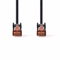 Nedis CCGP85221BK015 networking cable Black 0.15 m Cat6 S/FTP (S-STP)