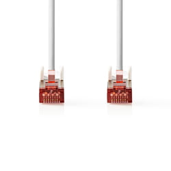 Nedis CCGP85221WT10 networking cable White 1 m Cat6 S/FTP (S-STP)