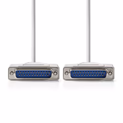 Nedis CCGP52100IV20 serial cable Ivory 2 m DB-25