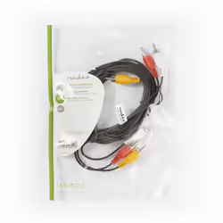 Nedis CVGP24300BK30 composite video cable 3 m 3 x RCA Red, White, Yellow - Additional view 3