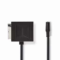 Nedis CVGP31930BK02 SCART cable 0.2 m 2 x SCART (21-pin) Black