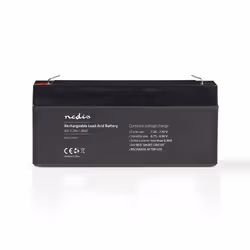 Nedis BALA32006V, Sealed Lead Acid (VRLA), 6 V, 1 pc(s), Black, 3.2 Ah, CE