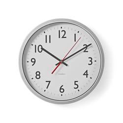 Nedis CLWA110WT wall/table clock Round Silver, White