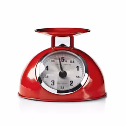 Nedis KASC110RD kitchen scale Red, Stainless steel Countertop Mechanical kitchen scale