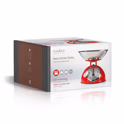 Nedis KASC110RD kitchen scale Red, Stainless steel Countertop Mechanical kitchen scale - Additional view 5