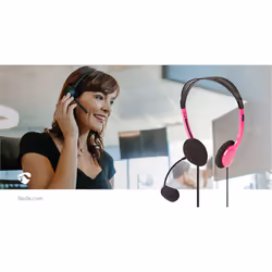 Nedis CHST100PK headphones/headset Wired Head-band Education Pink - Additional view 8