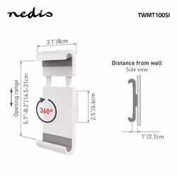 Nedis TWMT100SI holder White, Grey - Additional view 6