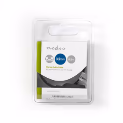Nedis CAGB22100BK02 audio cable 0.2 m 3.5mm 2 x 3.5mm Anthracite