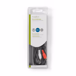 Nedis CAGB22200BK20 audio cable 2 m 2 x RCA 3.5mm Black - Additional view 3