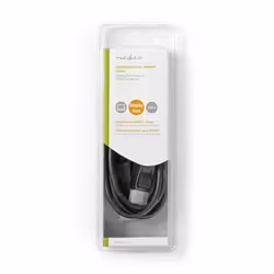 Nedis CCGB37100BK20 video cable adapter 2 m DisplayPort HDMI Type A (Standard) Black - Additional view 3