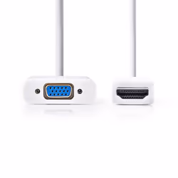 Nedis CCGB34900WT02 video cable adapter 0.2 m VGA (D-Sub) HDMI Type A (Standard) White - Additional view 2