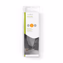 Nedis CCGB60010BK20 USB cable USB 2.0 2 m USB A - Additional view 3