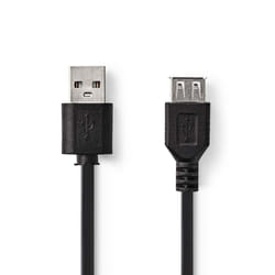 Nedis CCGB60010BK30 USB cable USB 2.0 3 m Mini-USB B USB A Black