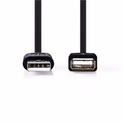 Nedis CCGB60010BK30 USB cable USB 2.0 3 m Mini-USB B USB A Black