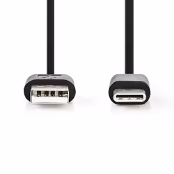 Nedis CCGB60600BK01 USB cable USB 2.0 0.1 m USB C USB A Black - Additional view 2