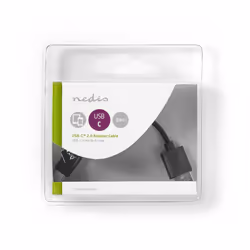 Nedis CCGB60600BK01 USB cable USB 2.0 0.1 m USB C USB A Black - Additional view 3