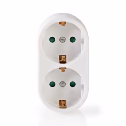 Nedis PSSPL200F1WT, Indoor, White, 2 AC outlet(s), 230 V, 3500 W, 16 A