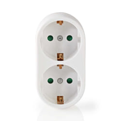 Nedis PSSPL200F1WT power extension 2 AC outlet(s) Indoor White
