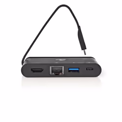 Nedis TCARF260BK laptop dock/port replicator USB 3.2 Gen 1 (3.1 Gen 1) Type-C Black