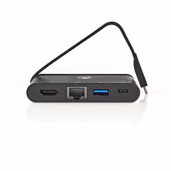 Nedis TCARF260BK laptop dock/port replicator USB 3.2 Gen 1 (3.1 Gen 1) Type-C Black