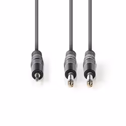 Nedis COTH23200GY15 audio cable 1.5 m 2 x 6.35mm 3.5mm Grey - Additional view 2
