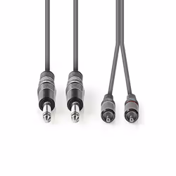 Nedis COTH23320GY30 audio cable 3 m 2 x 6.35mm 2 x RCA Grey - Additional view 2