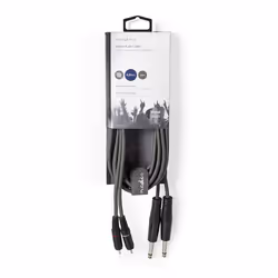 Nedis COTH23320GY30 audio cable 3 m 2 x 6.35mm 2 x RCA Grey - Additional view 3