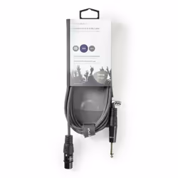 Nedis COTH15120GY30 audio cable 3 m XLR (3-pin) 6.35mm Grey