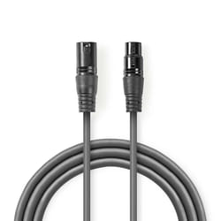 Nedis COTH15012GY05 audio cable XLR (3-pin) Grey