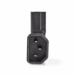 Nedis PCGP11903BK, Indoor, C14 coupler, Polyvinyl chloride (PVC), Black, 21 mm, 49 mm
