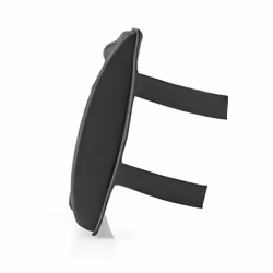 Nedis ERGOGBS100BK backrest Black Fabric, Foam Padded backrest