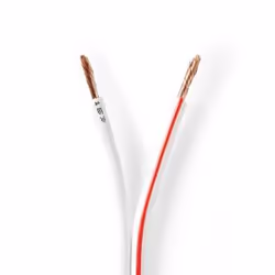 Nedis CAGW2500WT1000, Copper-Clad Aluminium (CCA), 100 m, Red, White