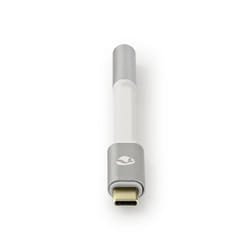Nedis CCTB65950AL008 audio cable 0.08 m 3.5mm USB Aluminium
