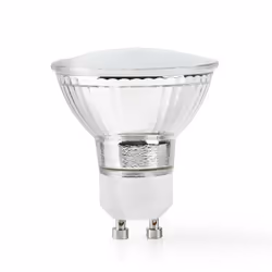 Nedis WIFILW11CRGU10, Smart bulb, Wi-Fi, Chrome, LED, GU10, Warm white