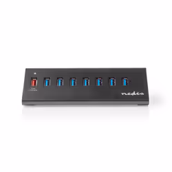Nedis UHUBUP3810BK interface hub USB 3.2 Gen 1 (3.1 Gen 1) Micro-B 5000 Mbit/s Black - Additional view 3