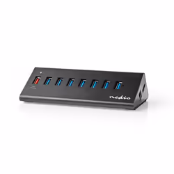 Nedis UHUBUP3810BK interface hub USB 3.2 Gen 1 (3.1 Gen 1) Micro-B 5000 Mbit/s Black - Additional view 6
