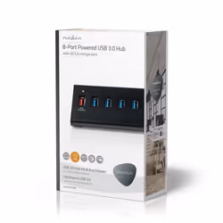Nedis UHUBUP3810BK interface hub USB 3.2 Gen 1 (3.1 Gen 1) Micro-B 5000 Mbit/s Black - Additional view 8