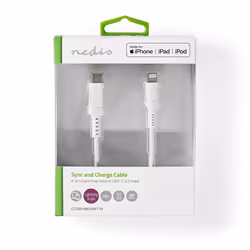 Nedis CCGW39650WT10 lightning cable 1 m White - Additional view 3