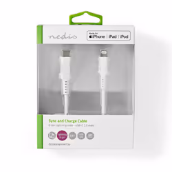 Nedis CCGW39650WT20 lightning cable 2 m White