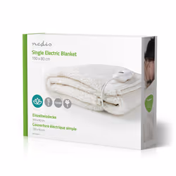 Nedis 1 Person, 150 x 80 cm, 3 Heat Settings, Washable, Overheating protection, Polyester / Synthetic, White - Additional view 7