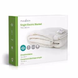 Nedis 1 Person, 150 x 80 cm, 3 Heat Settings, Washable, Overheating protection, Polyester / Synthetic, White - Additional view 8