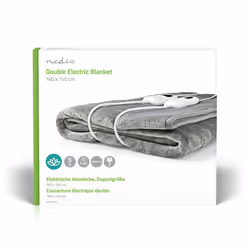 Nedis PEBL130CWT2 electric blanket 120 W Grey, White Fleece, Polyester - Additional view 7