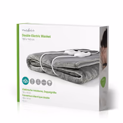 Nedis PEBL130CWT2 electric blanket 120 W Grey, White Fleece, Polyester - Additional view 8
