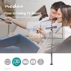Nedis TVSM5750BK TV mount/stand 177.8 cm (70") Black, Silver