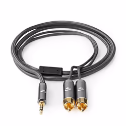 Nedis CATB22200GY50 audio cable 5 m 3.5mm 2 x RCA Grey