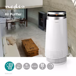 Nedis AIPU100CWT air purifier 20 m² 50 dB 35 W Black, White - Additional view 8