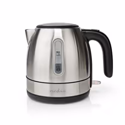 Nedis KAWK300EAL, 1 L, 2150 W, Aluminium, Stainless steel, Water level indicator, Cordless