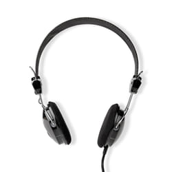 Nedis HPWD1104BK headphones/headset Wired Head-band Calls/Music Black