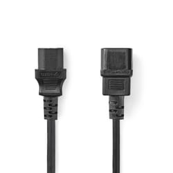Nedis CEGT10500BK30 power cable Black 3 m IEC 320 C13 coupler
